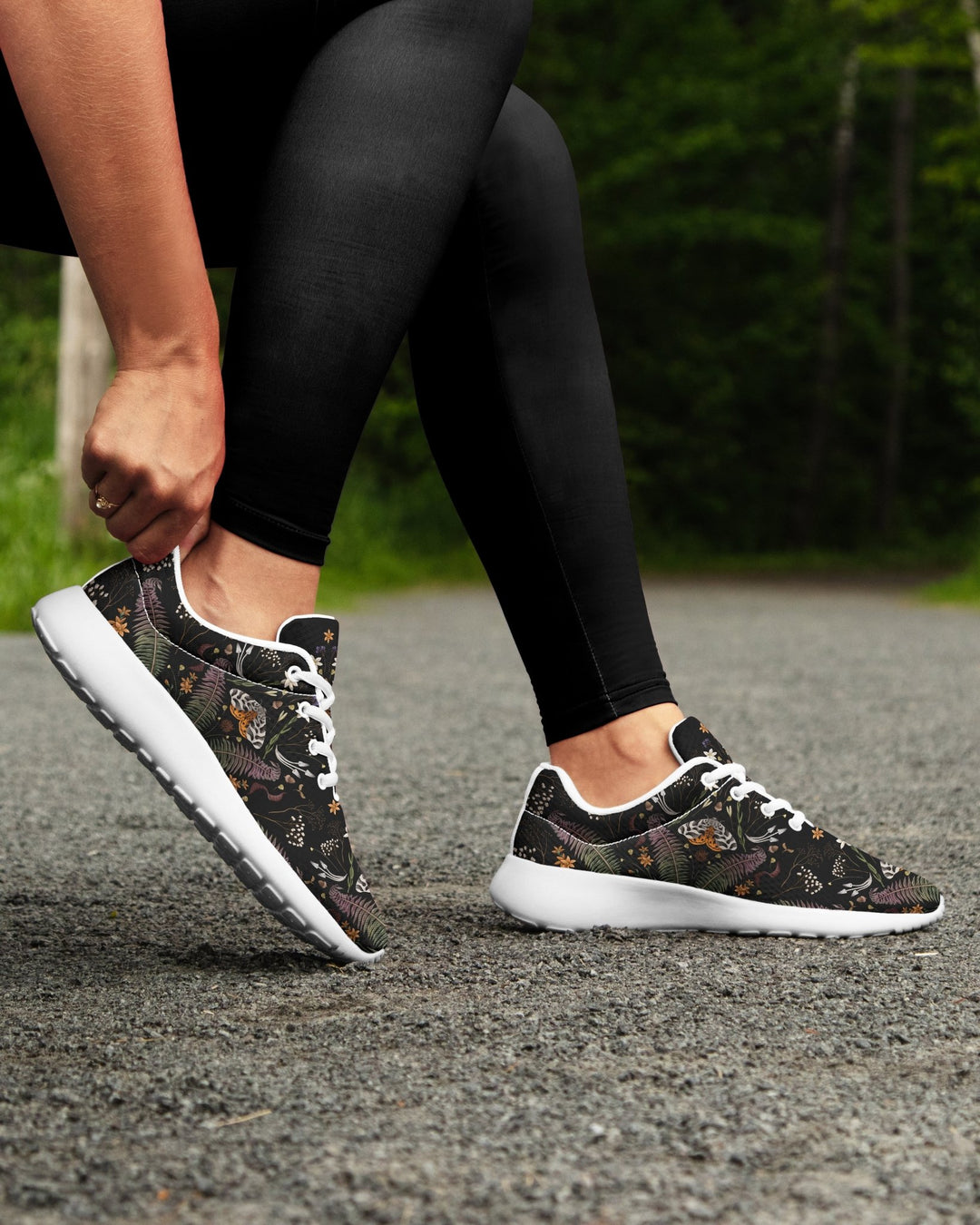 Magical Forest Moth Sneakers - The Pagan Grimoire