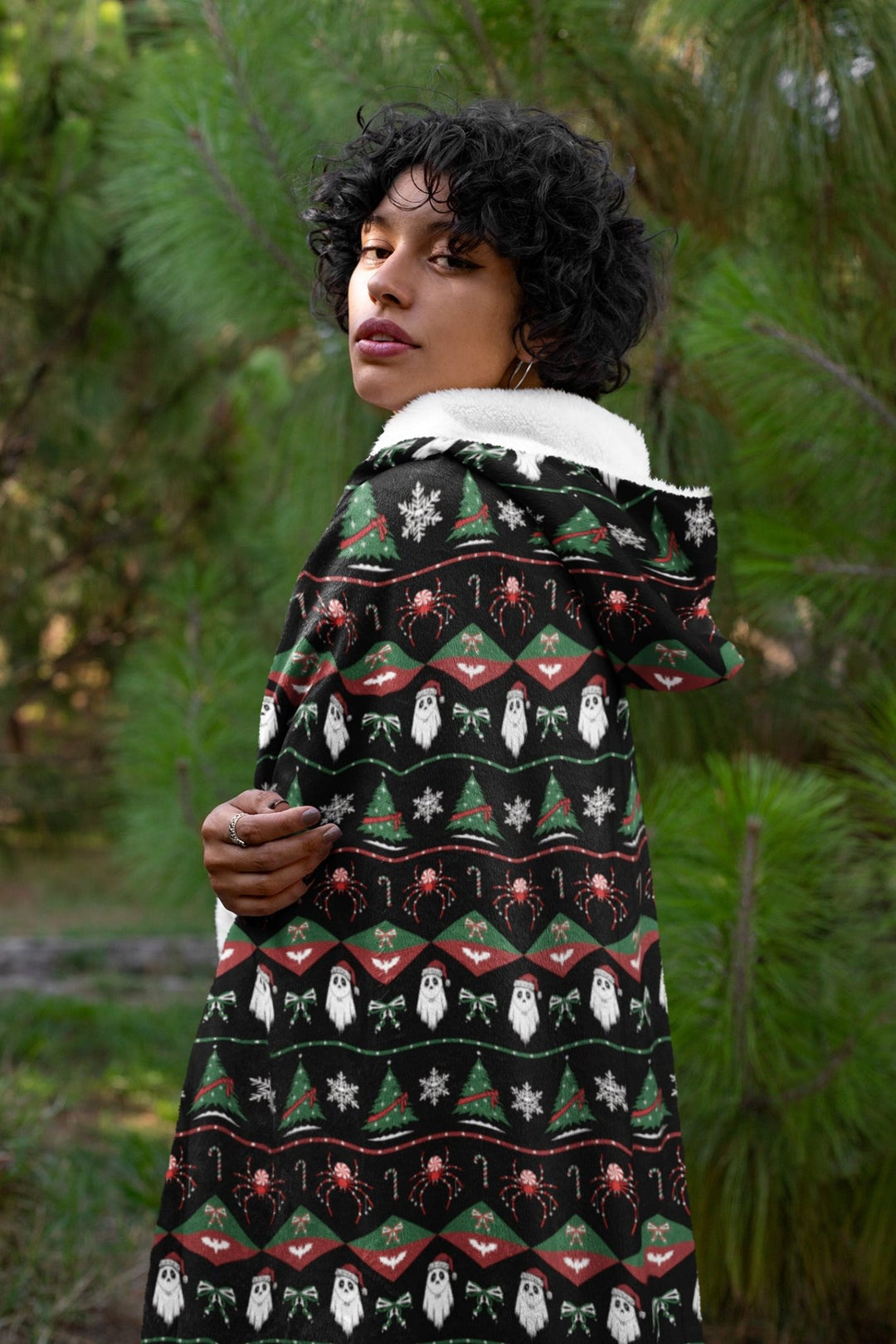 Merry Gothmas Hooded Blanket - The Pagan Grimoire