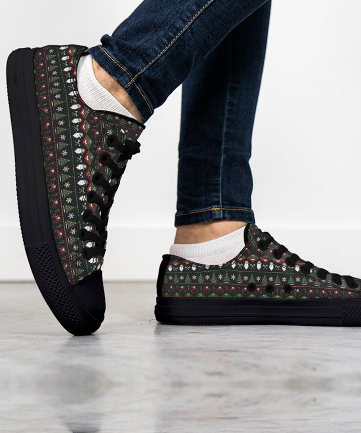 Merry Gothmas Low Tops - The Pagan Grimoire