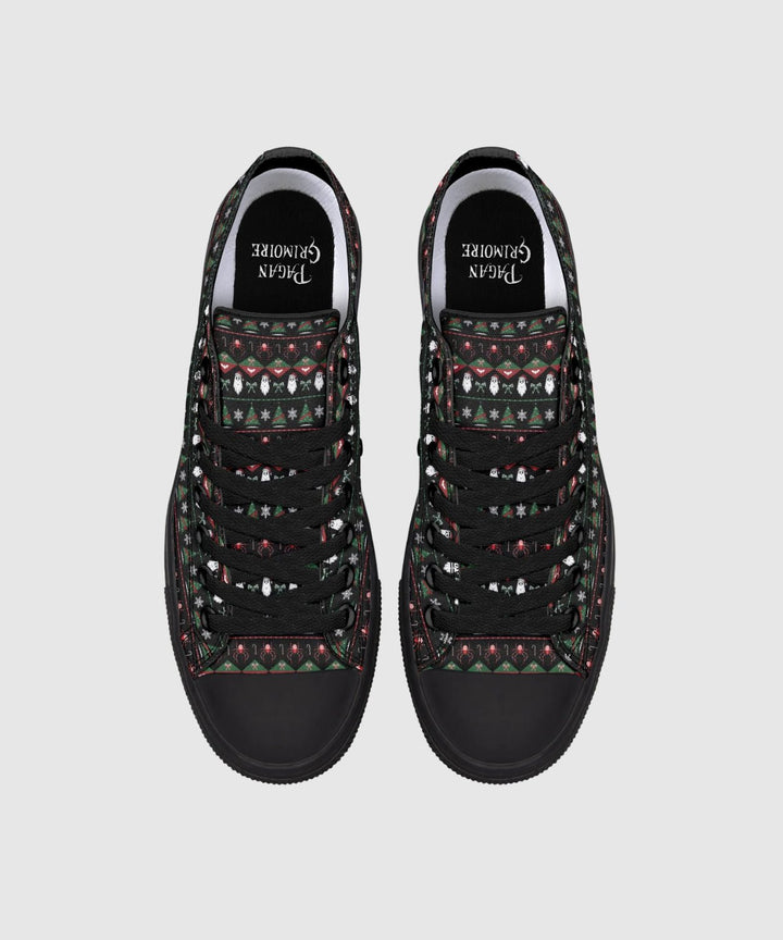 Merry Gothmas Low Tops - The Pagan Grimoire