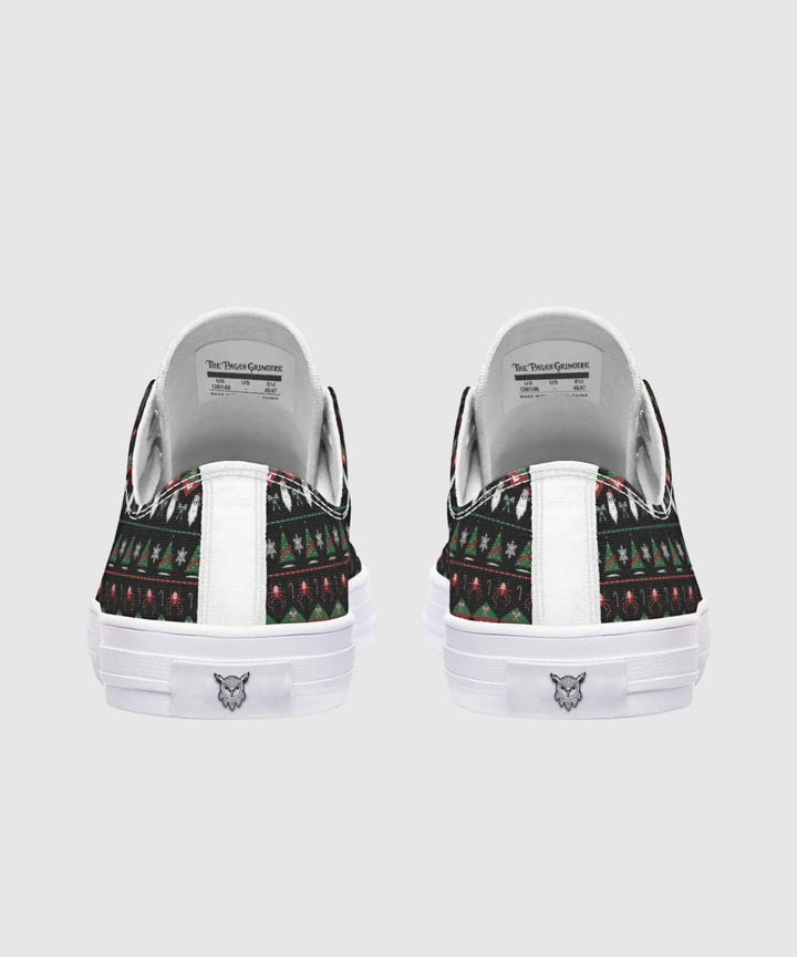 Merry Gothmas Low Tops - The Pagan Grimoire