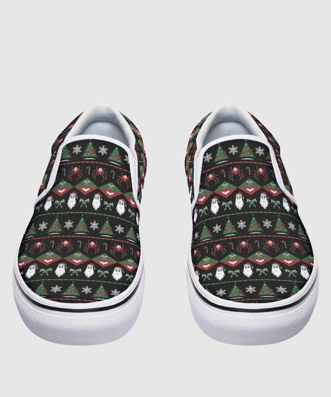 Merry Gothmas Slip On Sneakers - The Pagan Grimoire