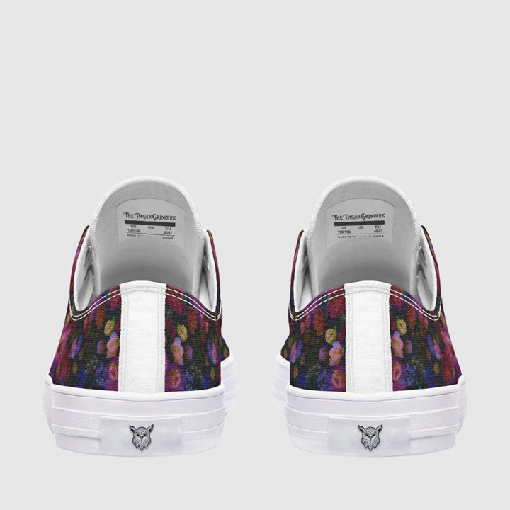 Midnight Bloom Gothic Low Tops