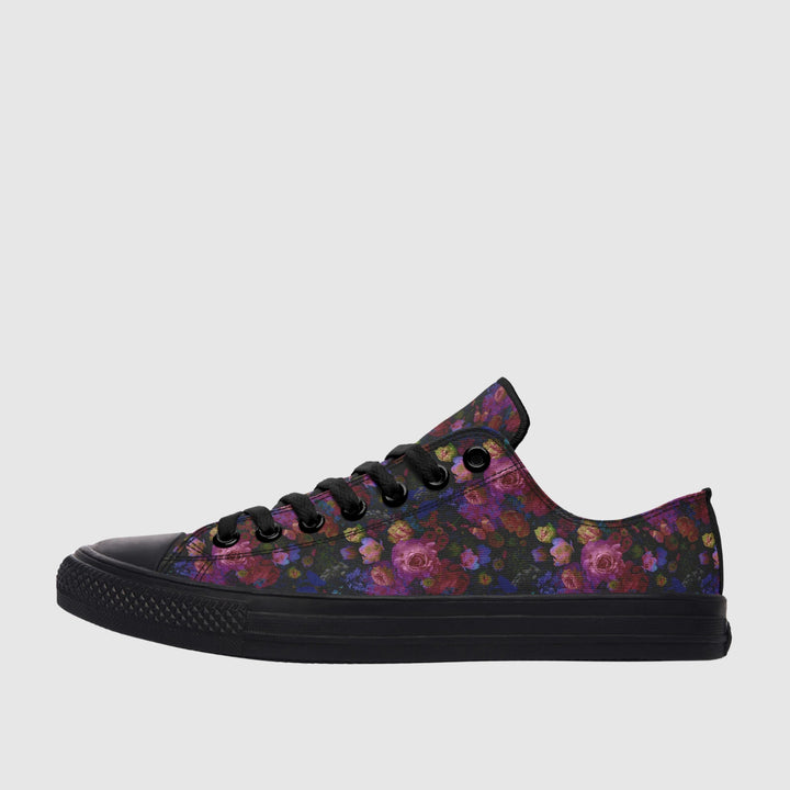 Midnight Bloom Gothic Low Tops