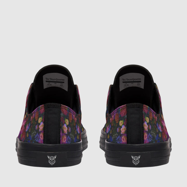 Midnight Bloom Gothic Low Tops