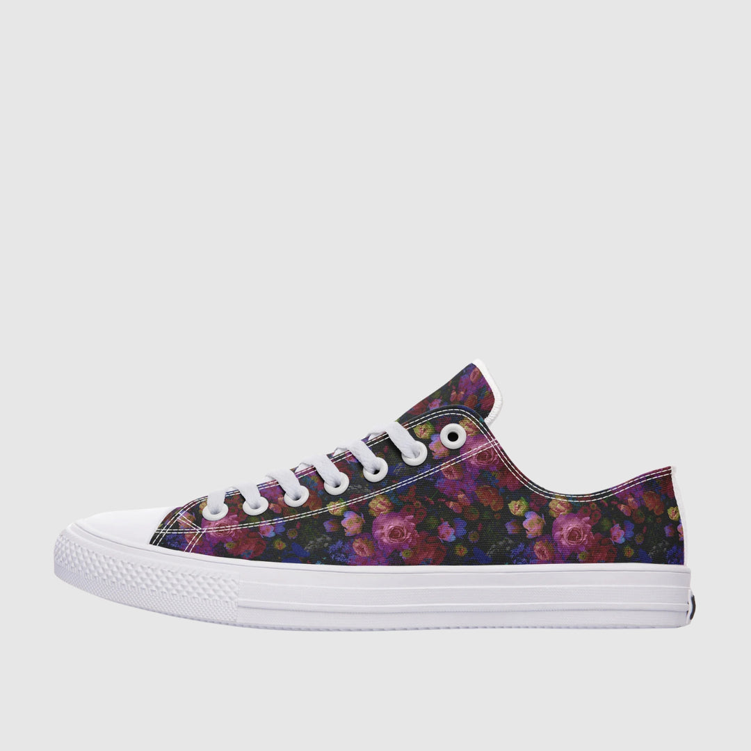 Midnight Bloom Gothic Low Tops