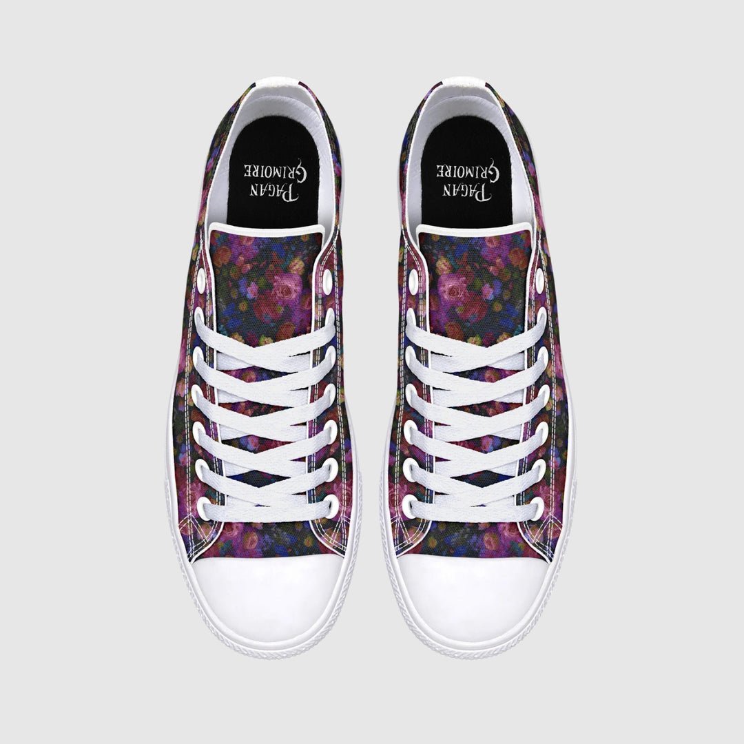Midnight Bloom Gothic Low Tops