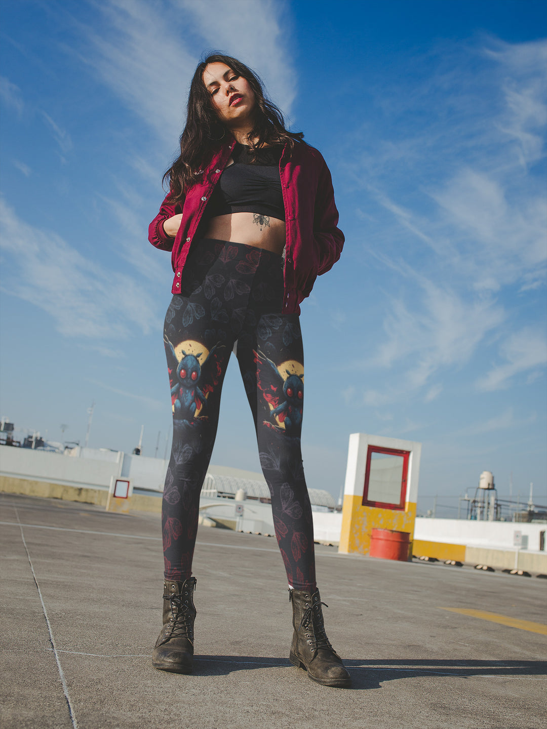 Mothman Leggings - The Pagan Grimoire