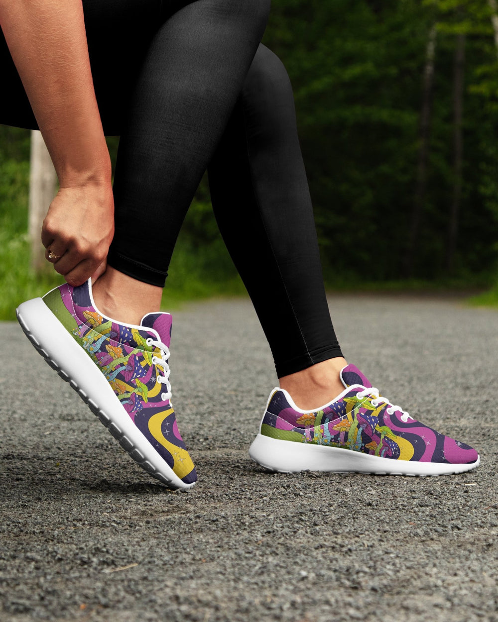 Neon Mushroom Sneakers - The Pagan Grimoire