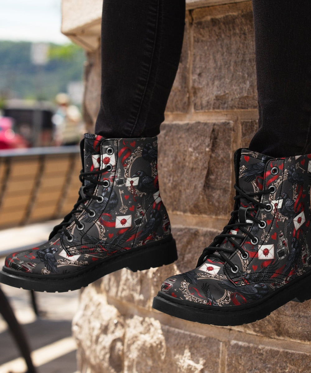 Nevermore Raven Boots - The Pagan Grimoire
