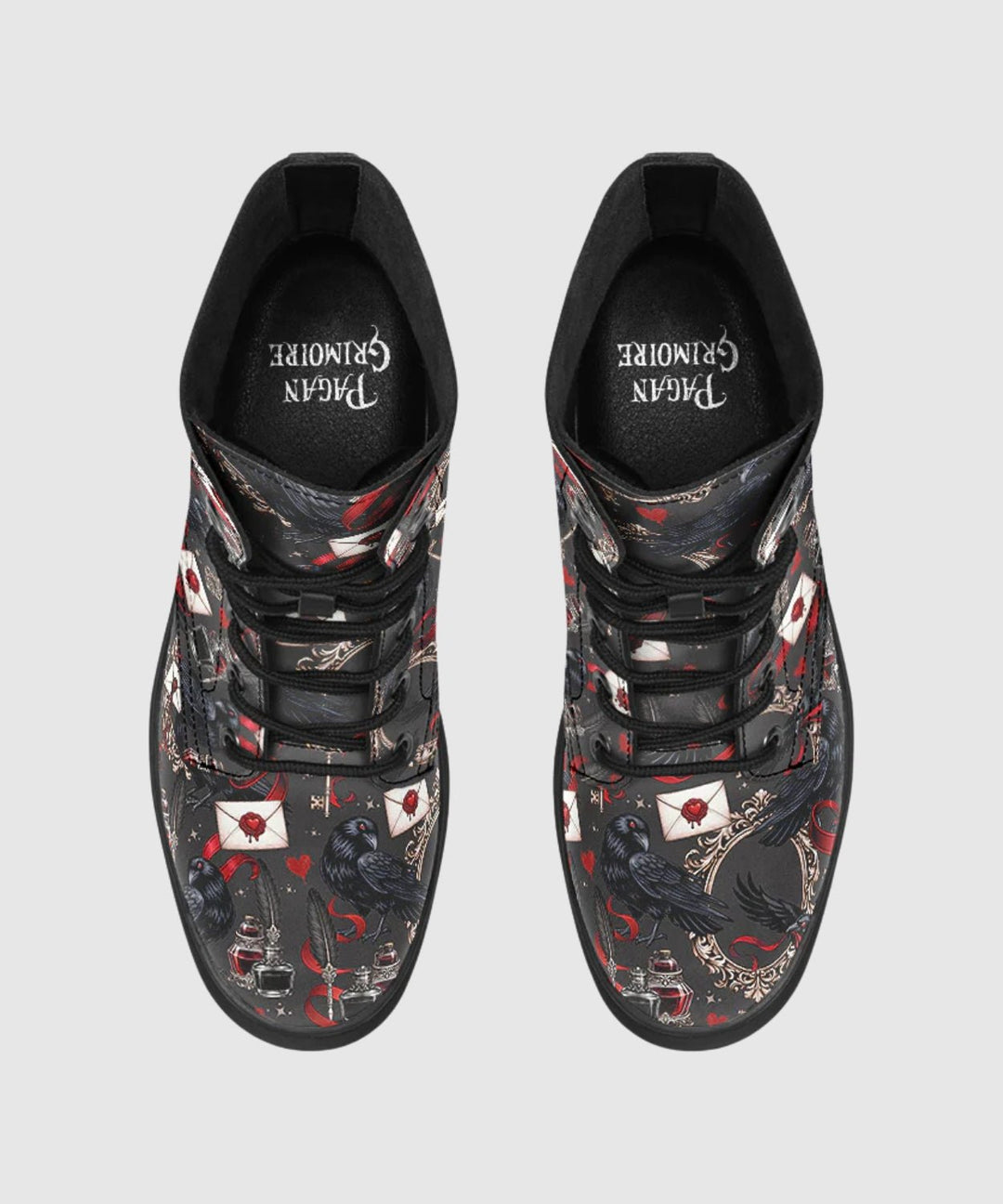 Nevermore Raven Boots - The Pagan Grimoire