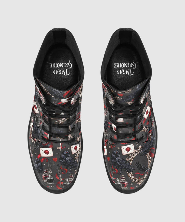 Nevermore Raven Boots - The Pagan Grimoire