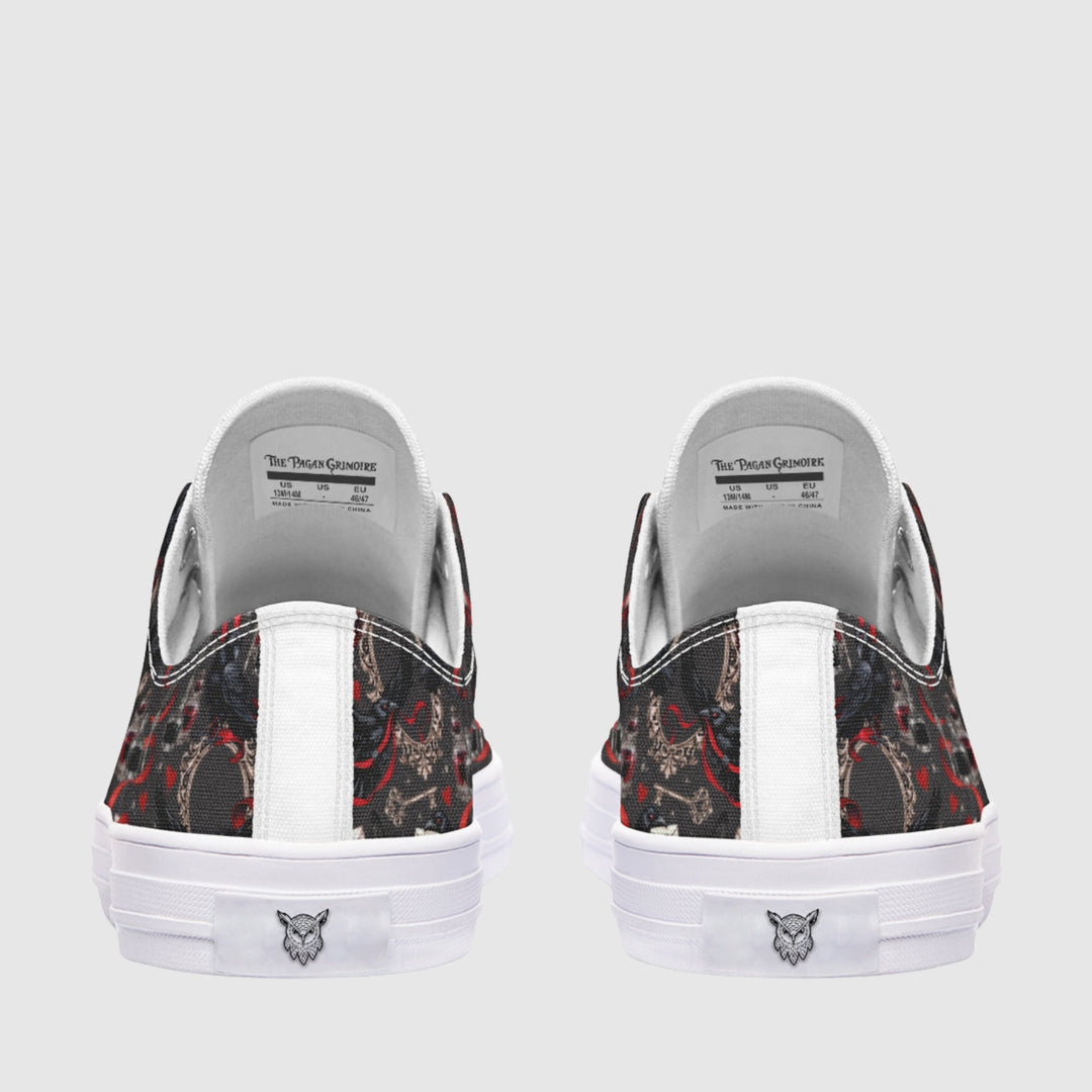 Nevermore Raven Low Tops - The Pagan Grimoire