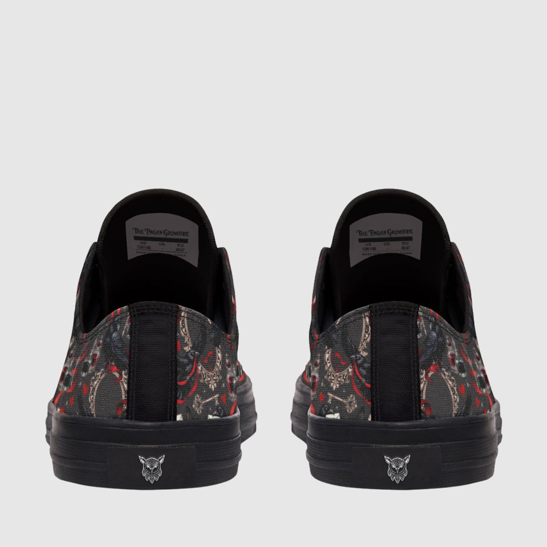 Nevermore Raven Low Tops - The Pagan Grimoire