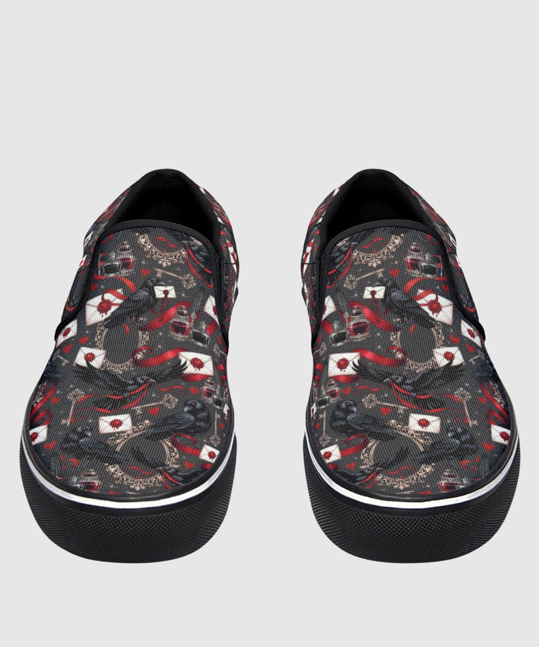 Nevermore Raven Slip On Shoes - The Pagan Grimoire