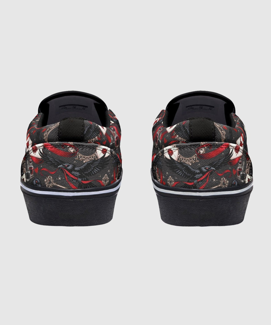 Nevermore Raven Slip On Shoes - The Pagan Grimoire