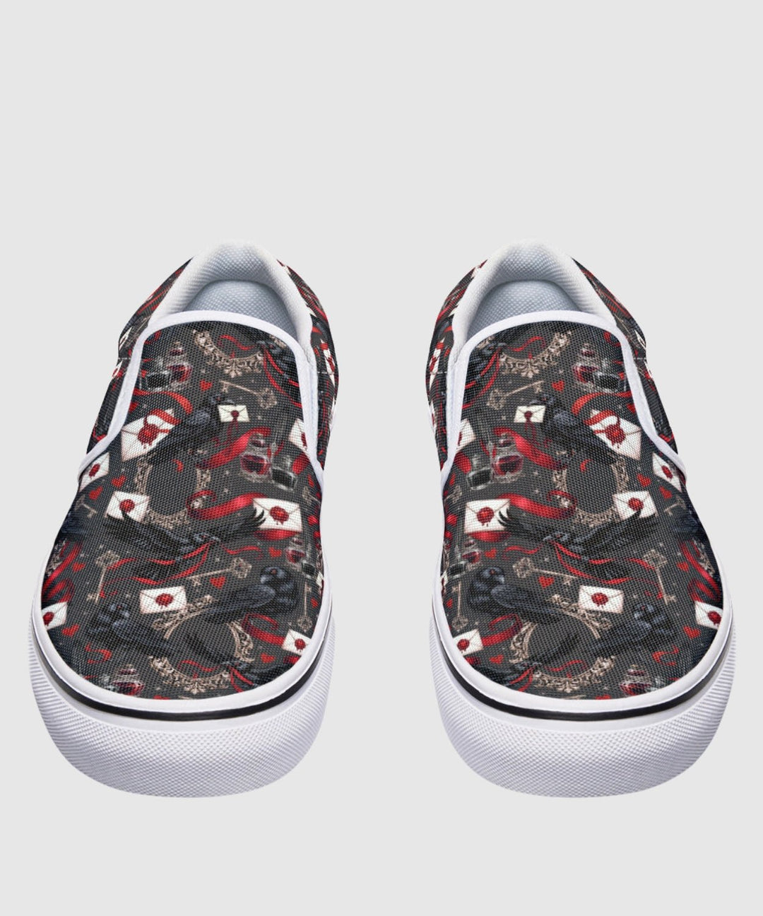Nevermore Raven Slip On Shoes - The Pagan Grimoire