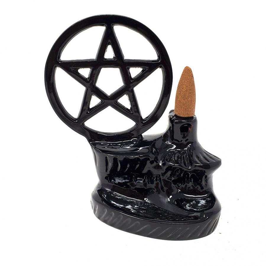 Pentagram Backflow Waterfall Incense Burner - The Pagan Grimoire