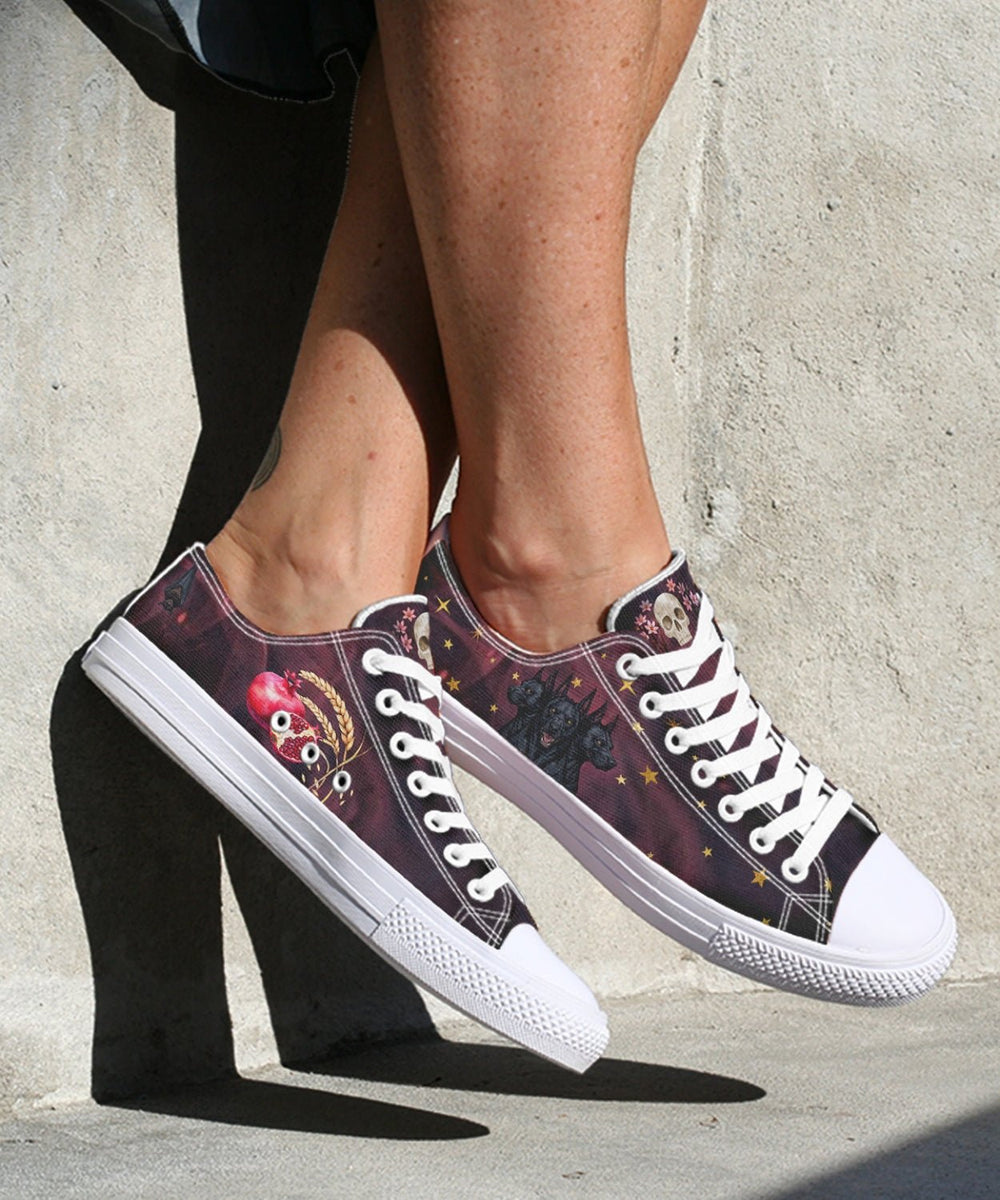 Persephone Low Tops - The Pagan Grimoire