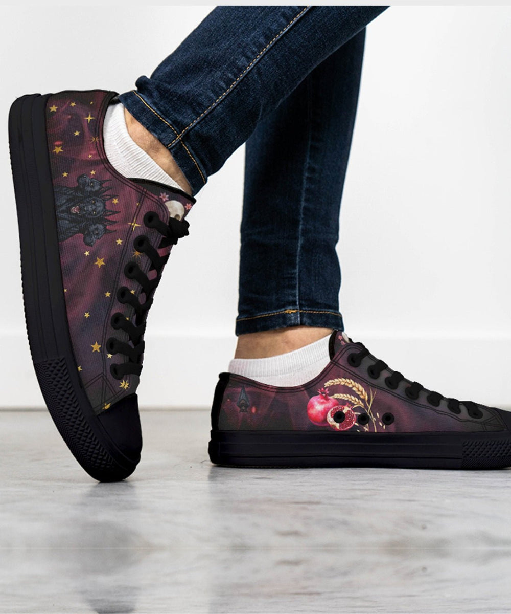 Persephone Low Tops - The Pagan Grimoire
