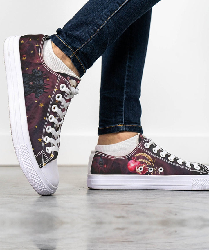 Persephone Low Tops - The Pagan Grimoire