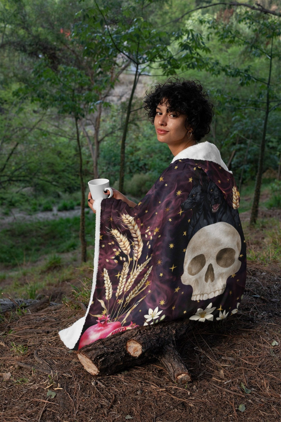 Persephone Hooded Blanket - The Pagan Grimoire