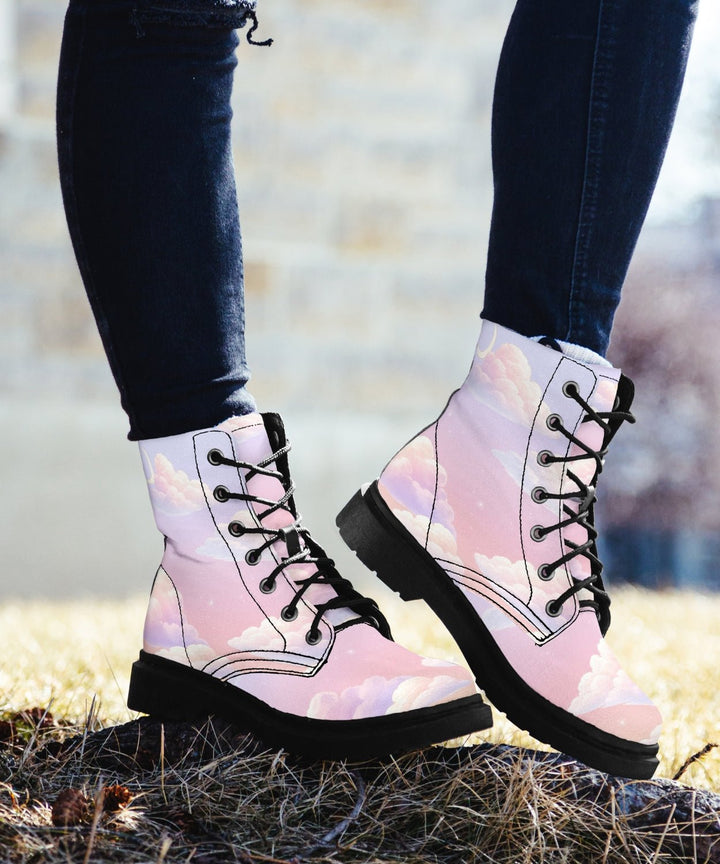 Pink Candy Clouds Boots - The Pagan Grimoire