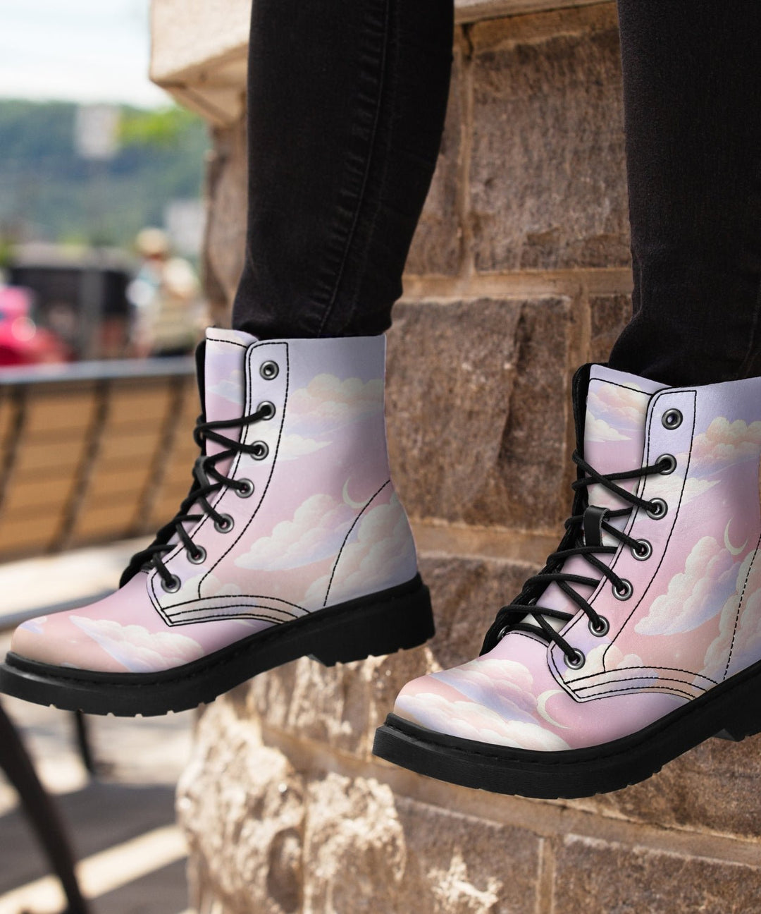 Pink Candy Clouds Boots - The Pagan Grimoire