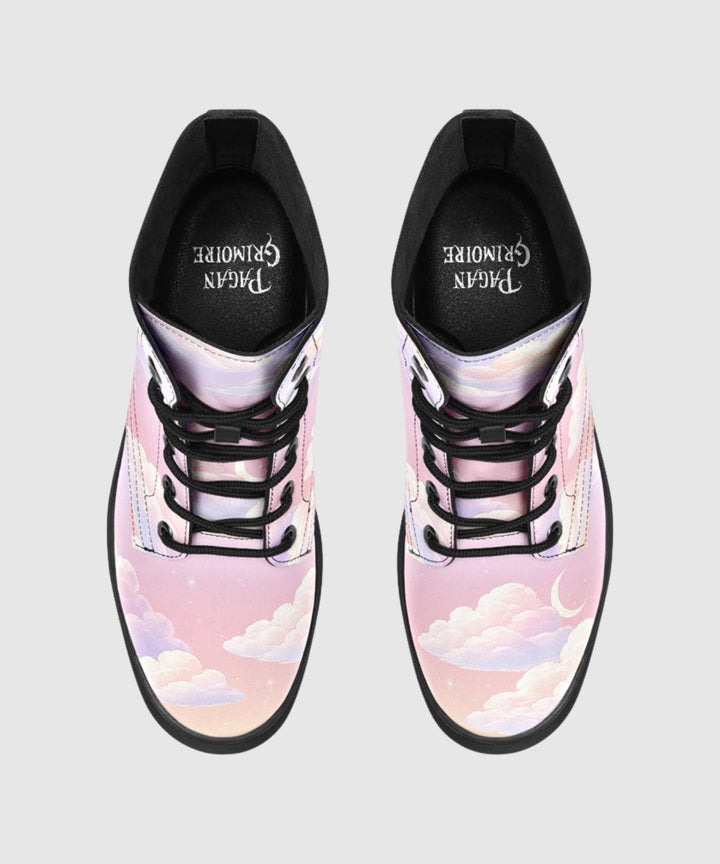 Pink Candy Clouds Boots - The Pagan Grimoire