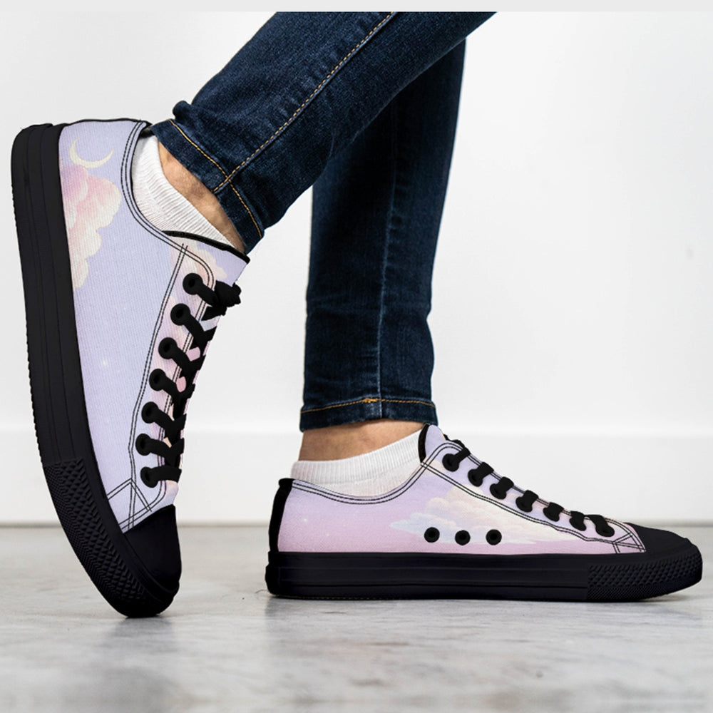Pink Candy Clouds Low Tops - The Pagan Grimoire