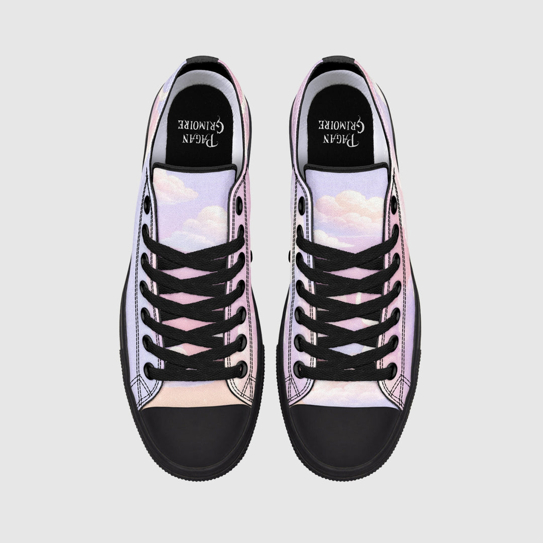Pink Candy Clouds Low Tops - The Pagan Grimoire