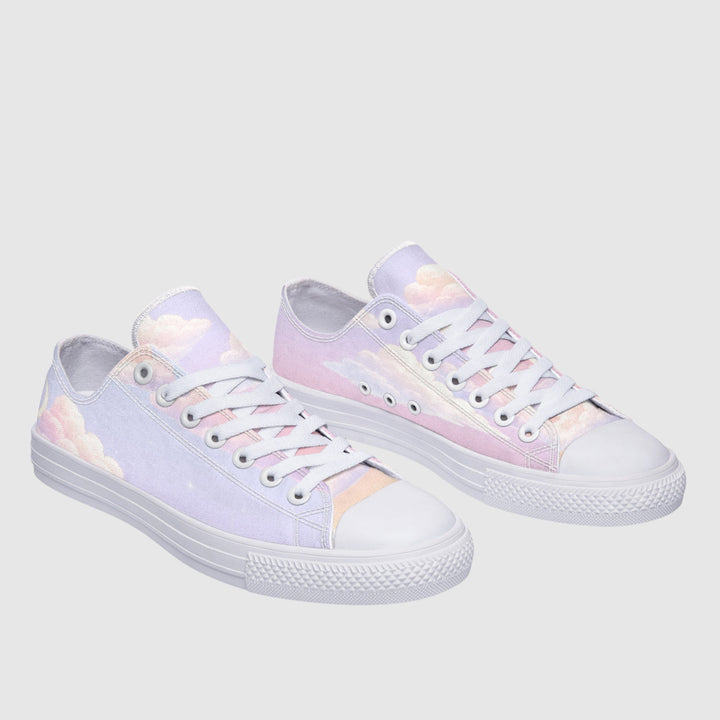 Pink Candy Clouds Low Tops - The Pagan Grimoire
