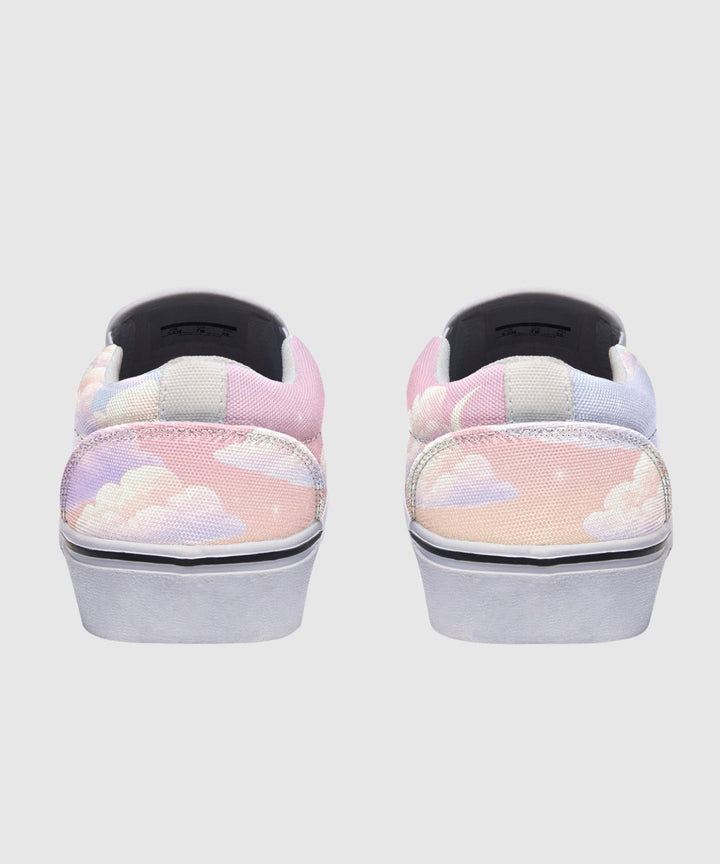 Pink Candy Clouds Slip On Shoes - The Pagan Grimoire