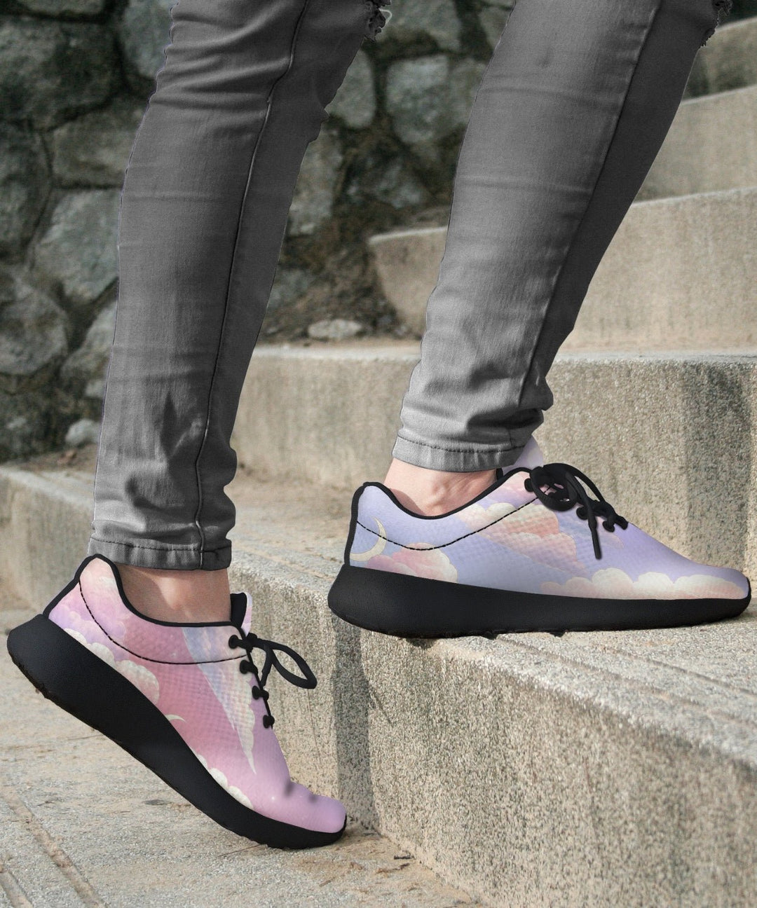 Pink Candy Clouds Sneakers - The Pagan Grimoire
