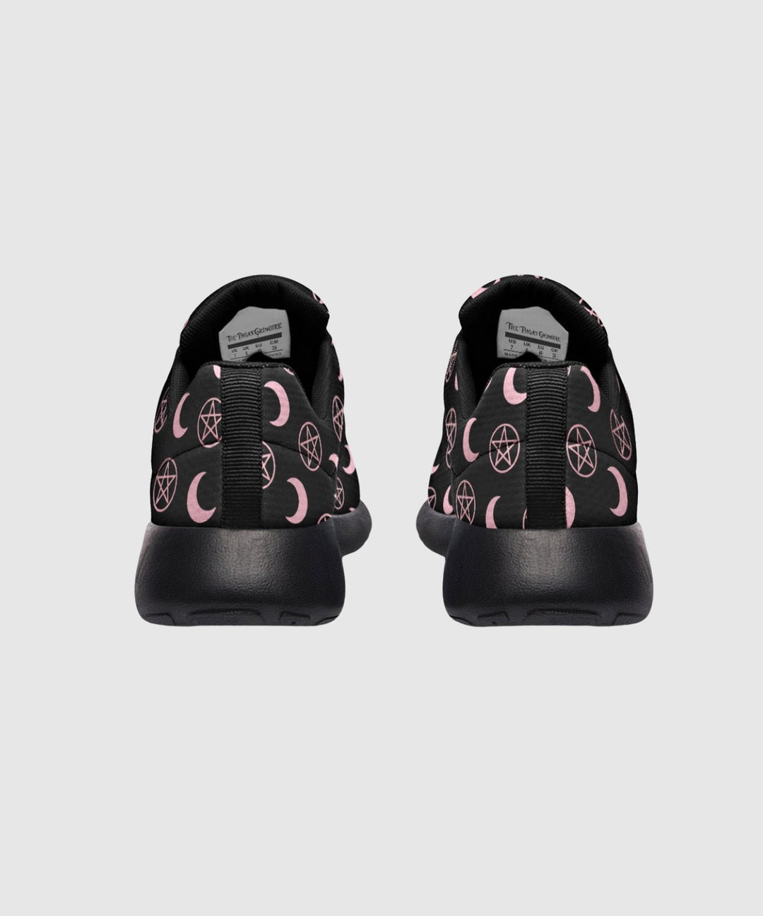 Pink Moons and Pentagrams Sneakers - The Pagan Grimoire