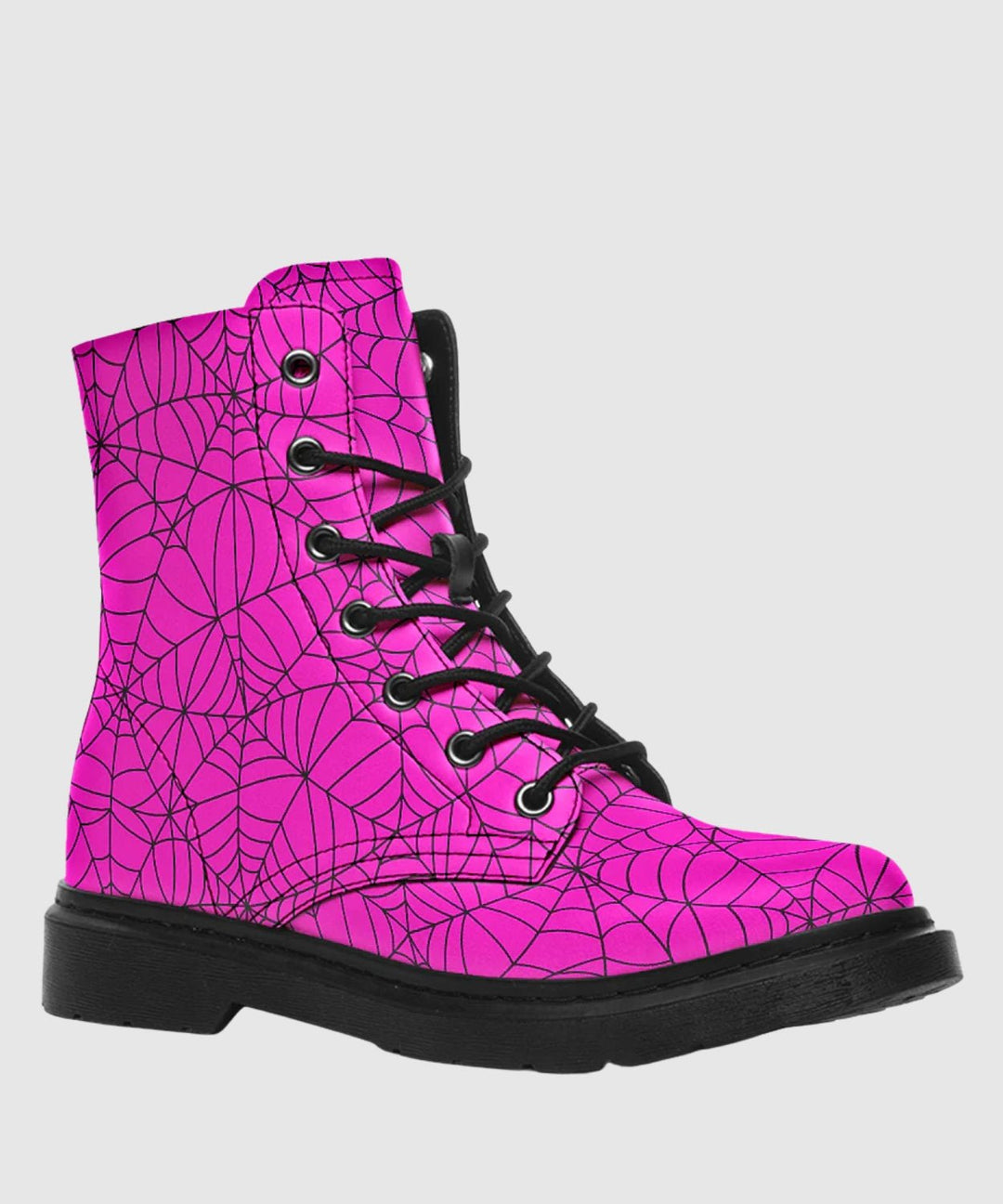 Pink Spiderweb Boots - The Pagan Grimoire