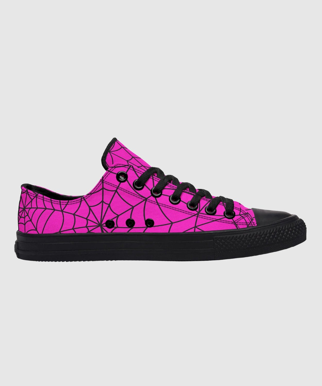 Pink Spiderweb Low Tops - The Pagan Grimoire