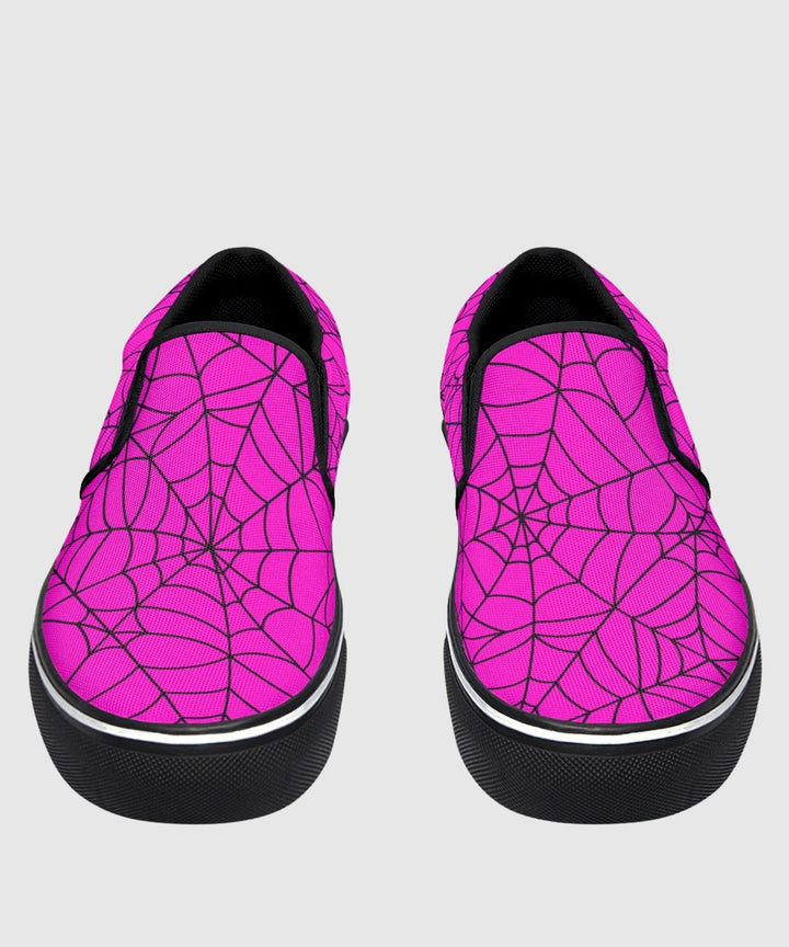 Pink Spiderweb Slip - Ons - The Pagan Grimoire