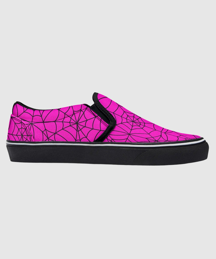 Pink Spiderweb Slip - Ons - The Pagan Grimoire