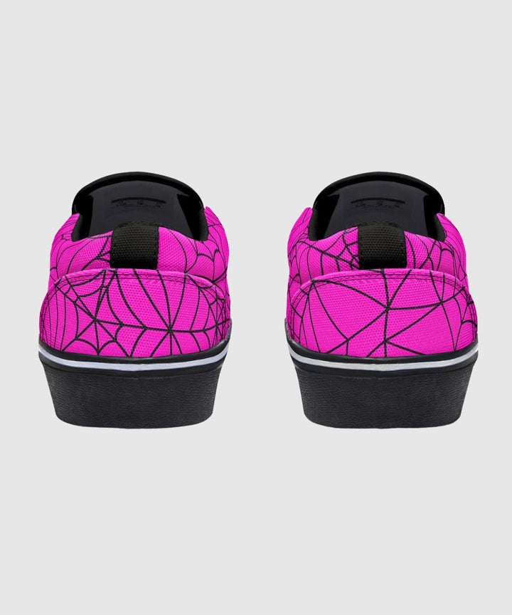 Pink Spiderweb Slip - Ons - The Pagan Grimoire