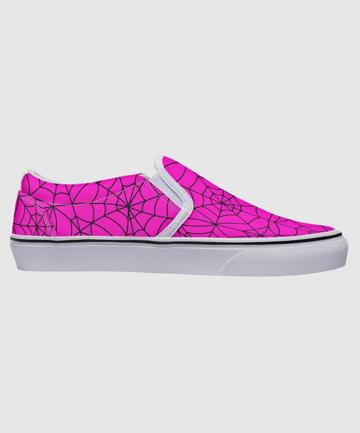Pink Spiderweb Slip - Ons - The Pagan Grimoire