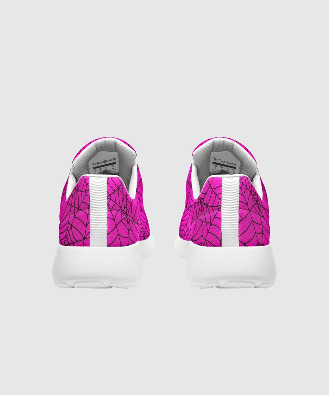 Pink Spiderweb Sneakers - The Pagan Grimoire