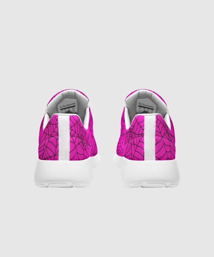 Pink Spiderweb Sneakers - The Pagan Grimoire