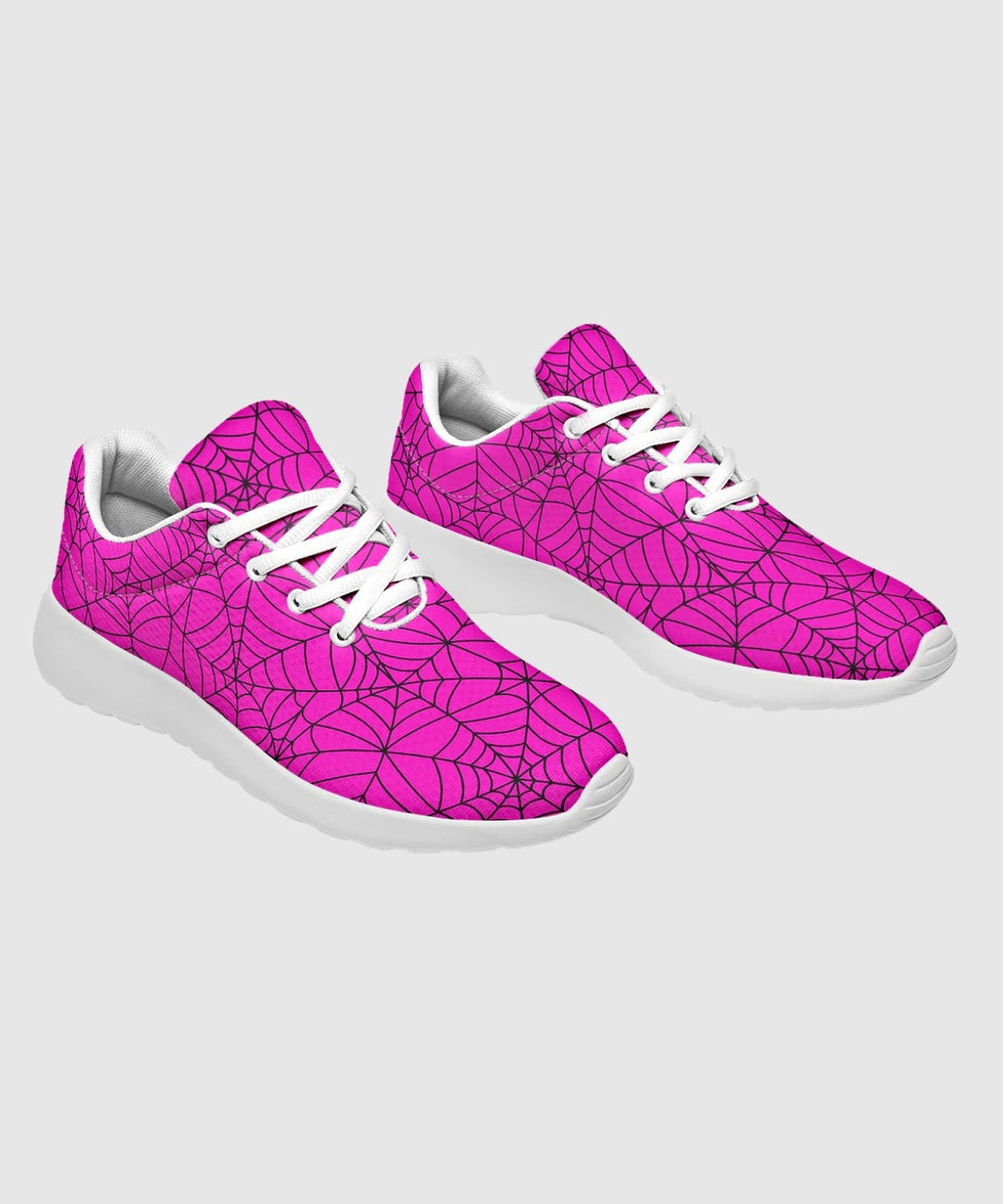 Pink Spiderweb Sneakers - The Pagan Grimoire