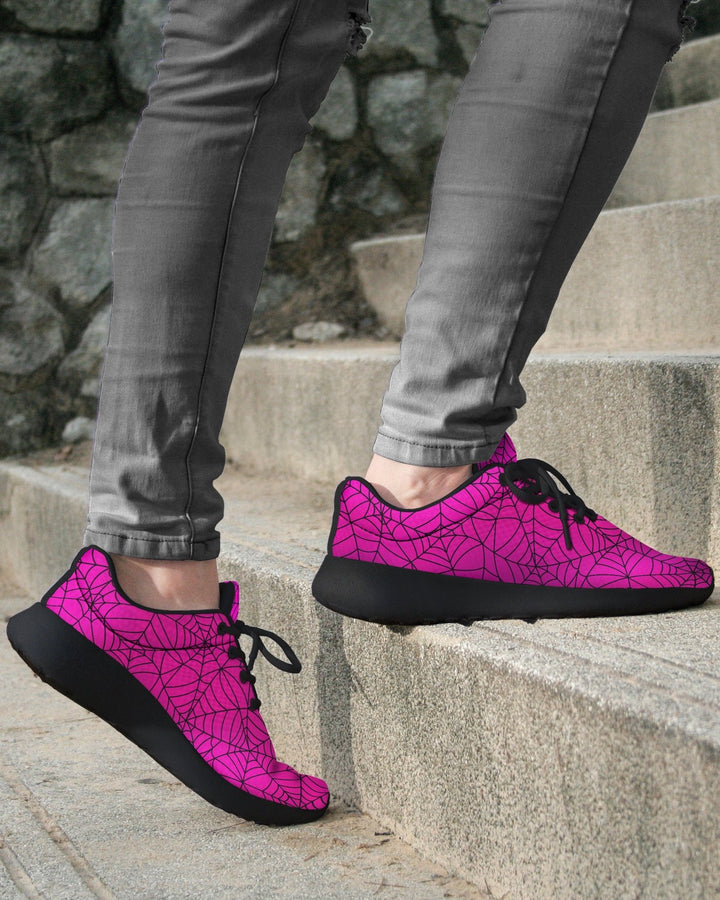 Pink Spiderweb Sneakers - The Pagan Grimoire