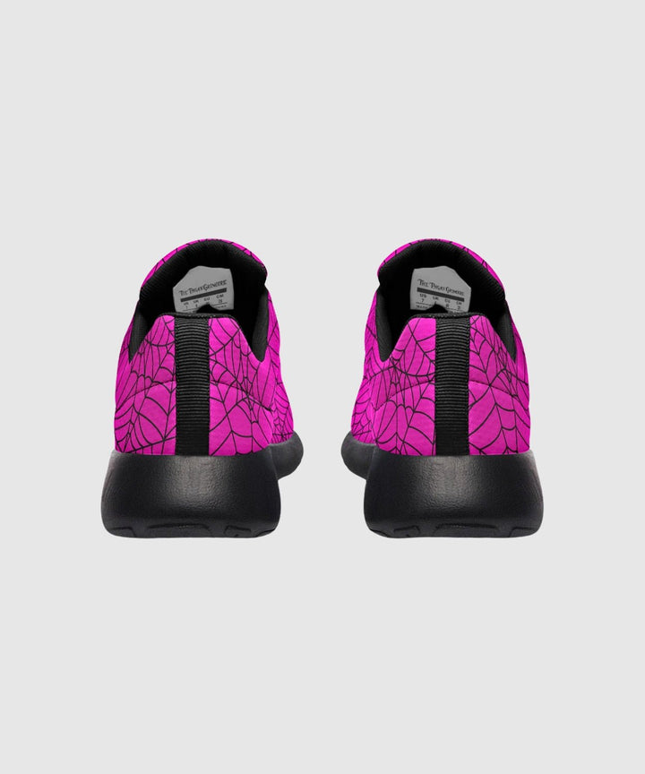 Pink Spiderweb Sneakers - The Pagan Grimoire