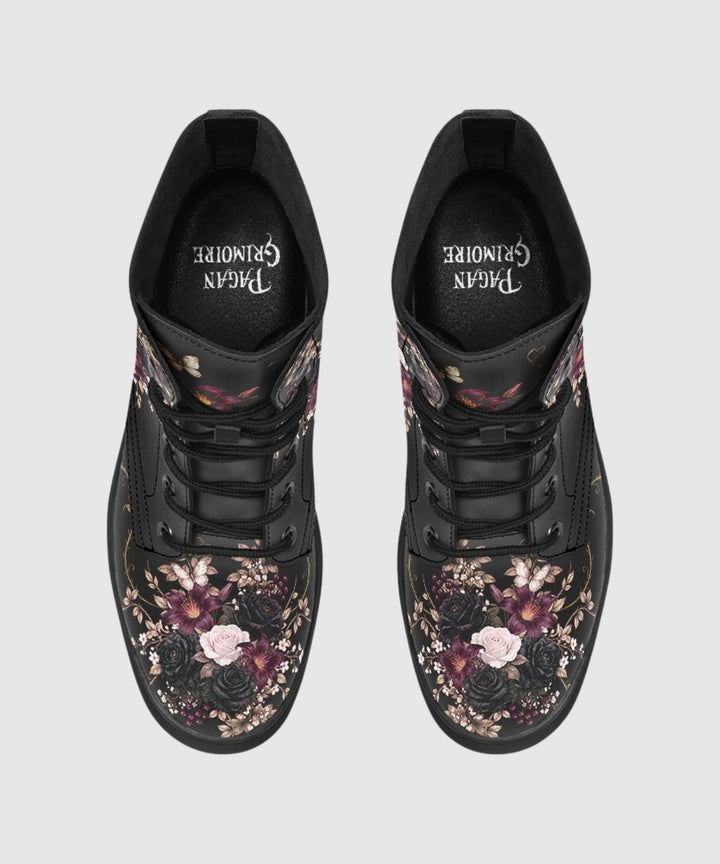 Poison Garden Boots - The Pagan Grimoire