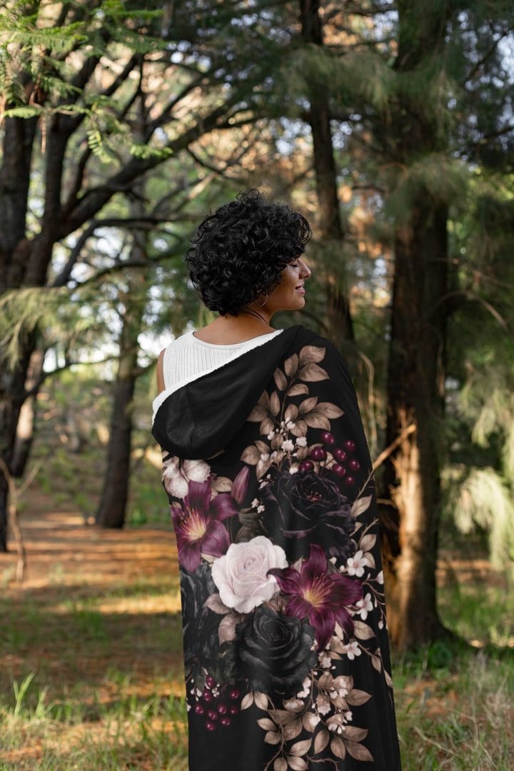 Poison Garden Hooded Blanket - The Pagan Grimoire