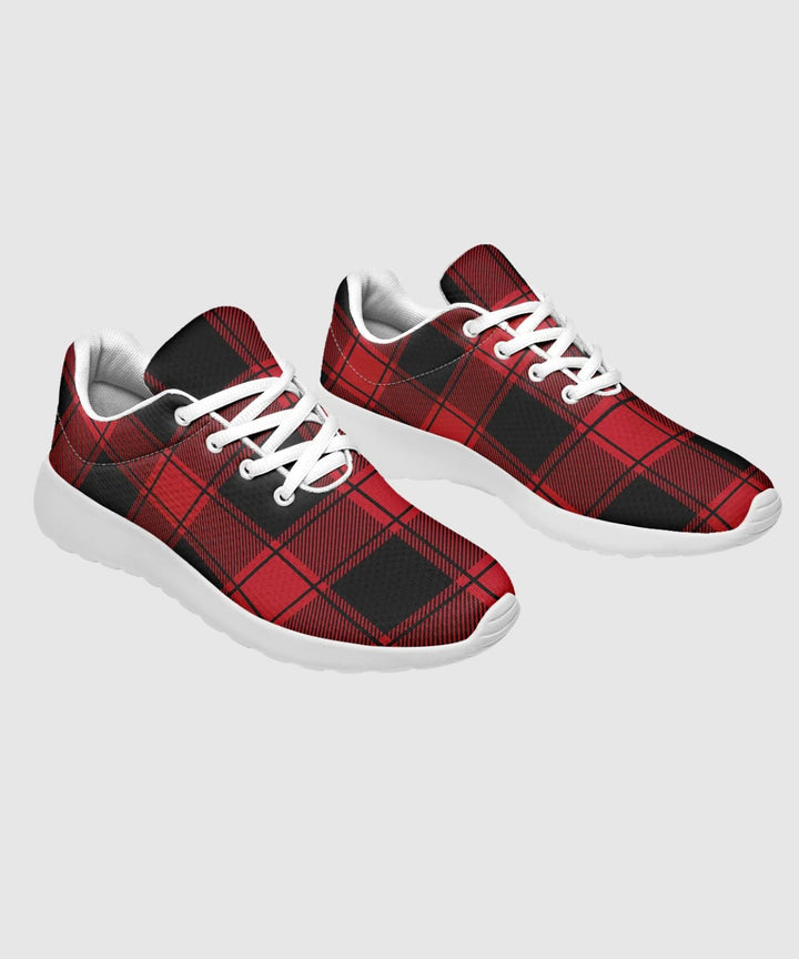 Red and Black Plaid Sneakers - The Pagan Grimoire