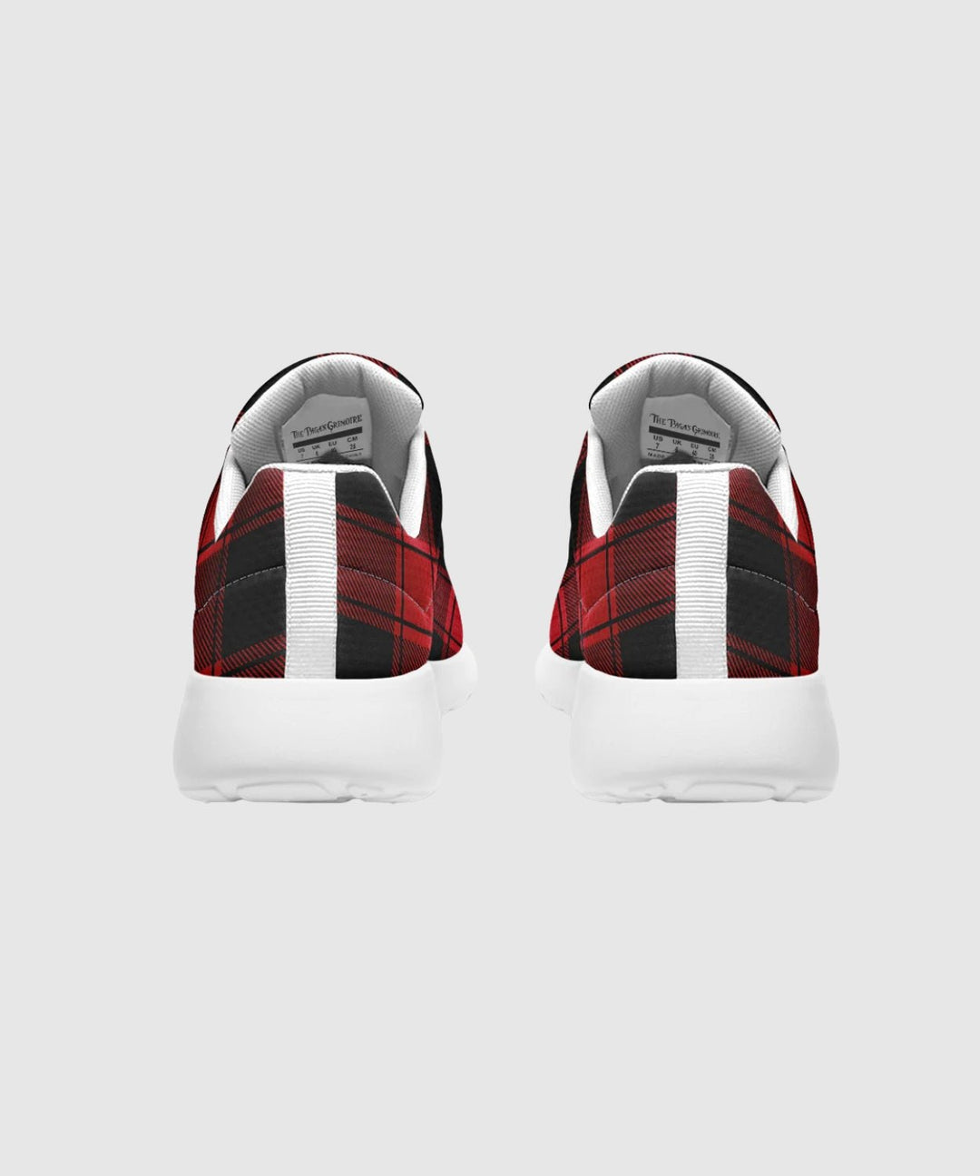 Red and Black Plaid Sneakers - The Pagan Grimoire
